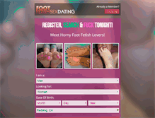 Tablet Screenshot of footfetishsexdating.com